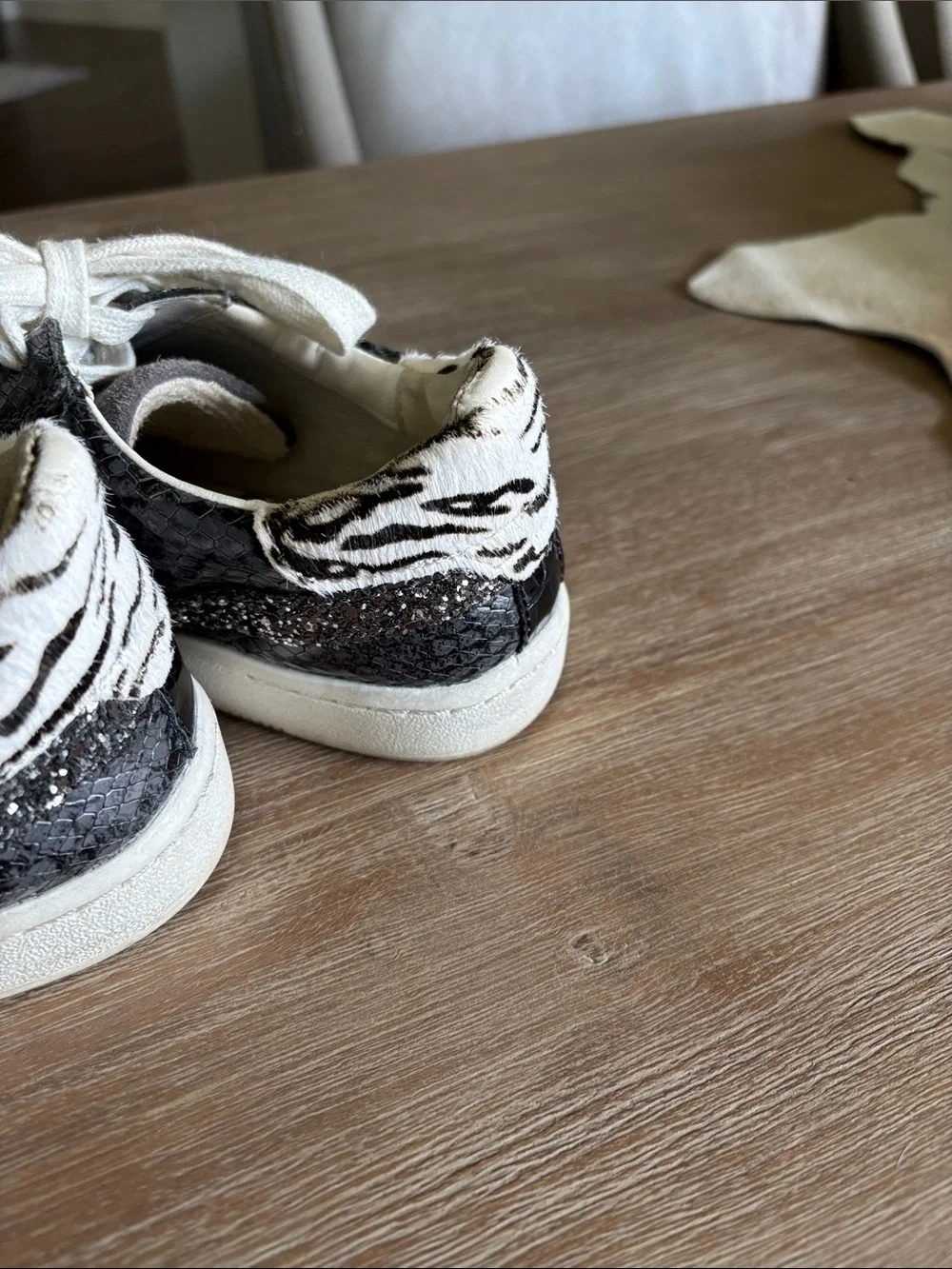 Dolce Vita Gray Sneakers with White Laces
